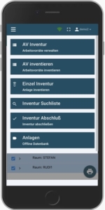 Anlageninventur App Screen